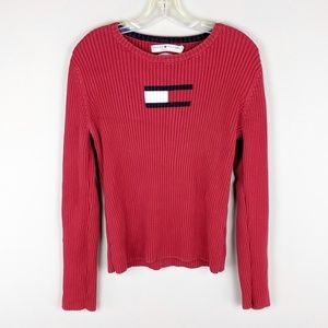Tommy Hilfiger | Red Knit Flag Sweater - E86